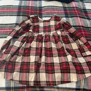 Hanna Andersson Plaid Dress - Red, Pink, Cream